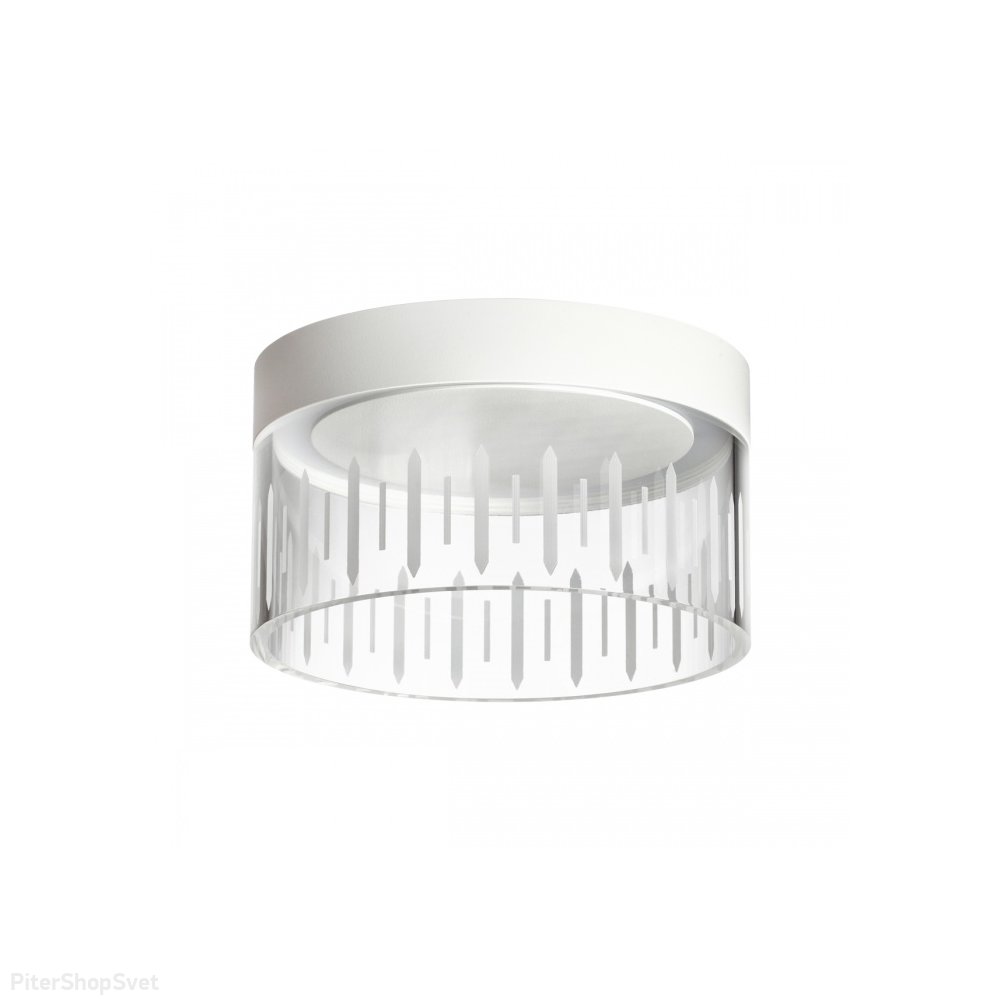 Накладной потолочный светильник 18Вт 4000К белый/прозрачный «Aura» 359003
