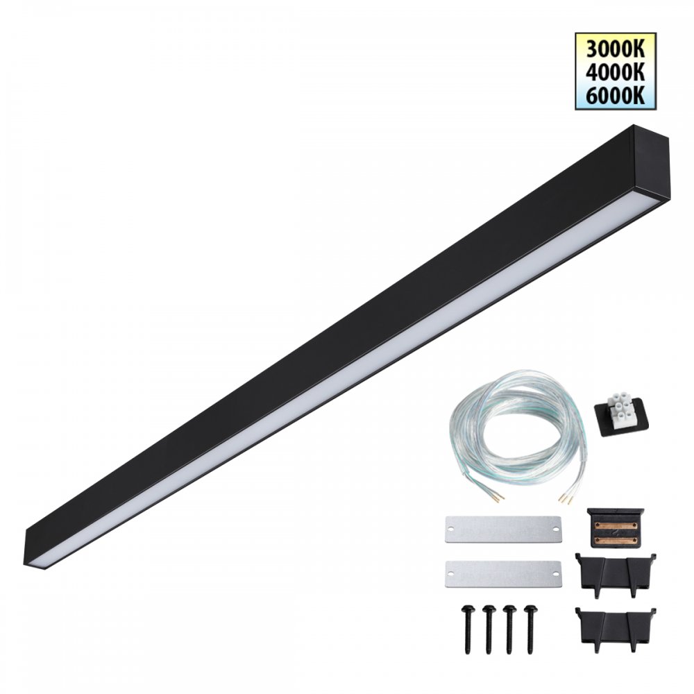 Модульный светильник линейный светодиодный 120см 40Вт 3000К/4000К/6000К «FATTO» 359605