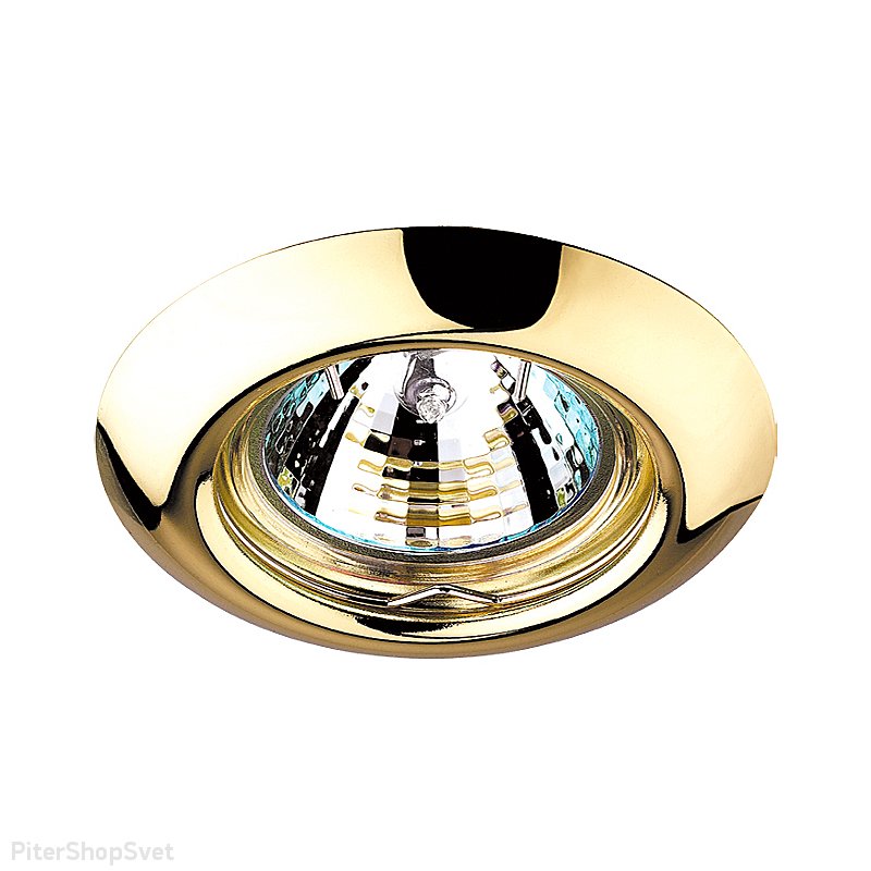 Встраиваемый светильник золотого цвета «TOR» 369113
