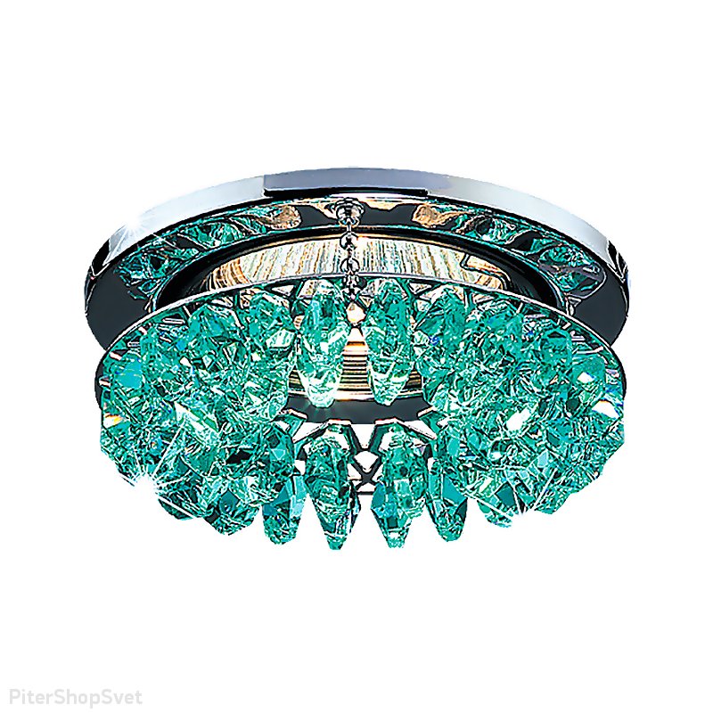 Хрустальный встраиваемый светильник 369270 FLAME 1 Novotech