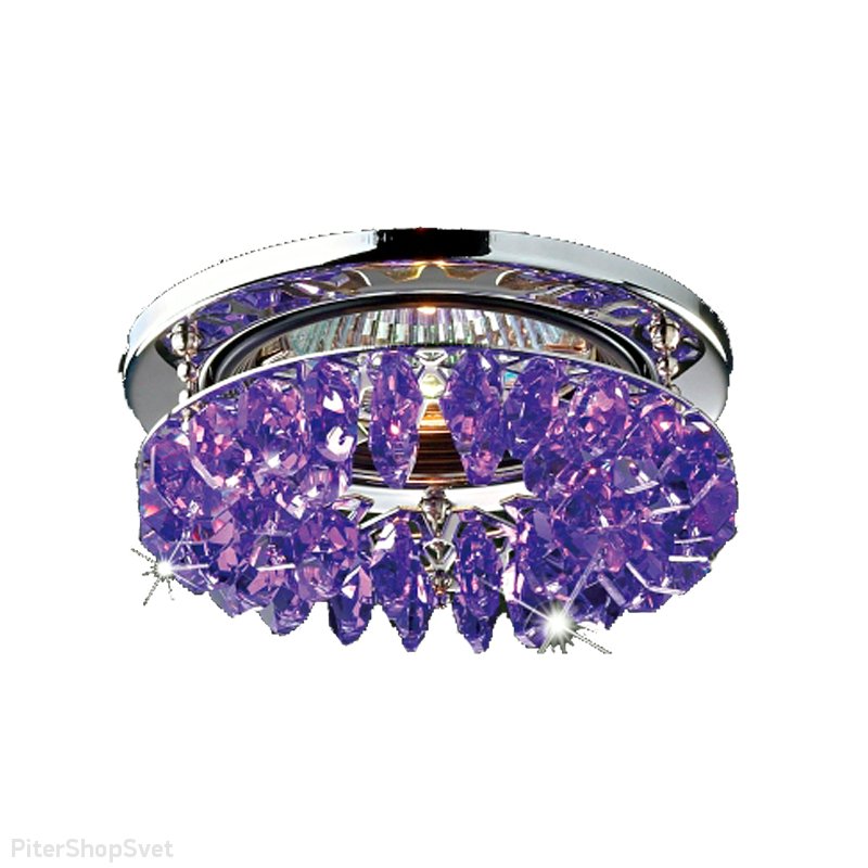 Хрустальный встраиваемый светильник 369314 FLAME 1 Novotech