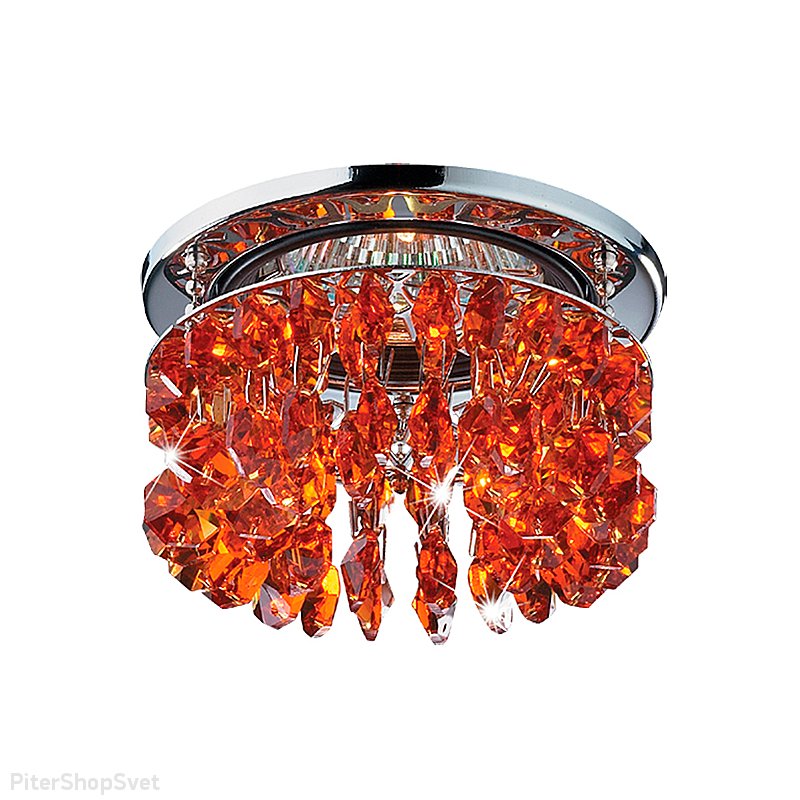 Хрустальный встраиваемый светильник 369318 FLAME 2 Novotech