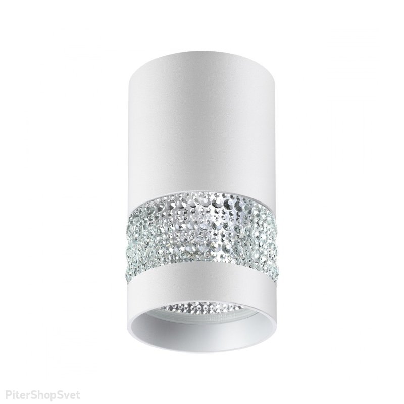 Белый накладной потолочный светильник цилиндр «ELINA» 370730