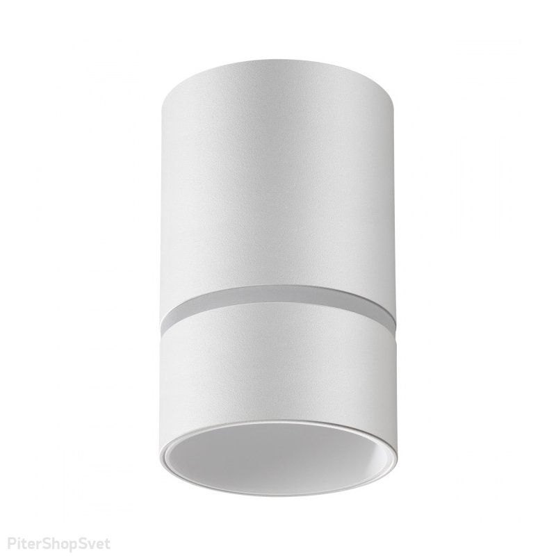 Белый накладной потолочный светильник цилиндр «ELINA» 370732
