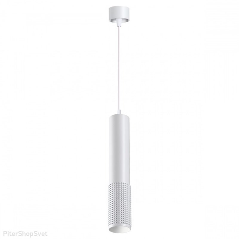 Белый цилиндрический подвесной светильник «Over Mais» 370761