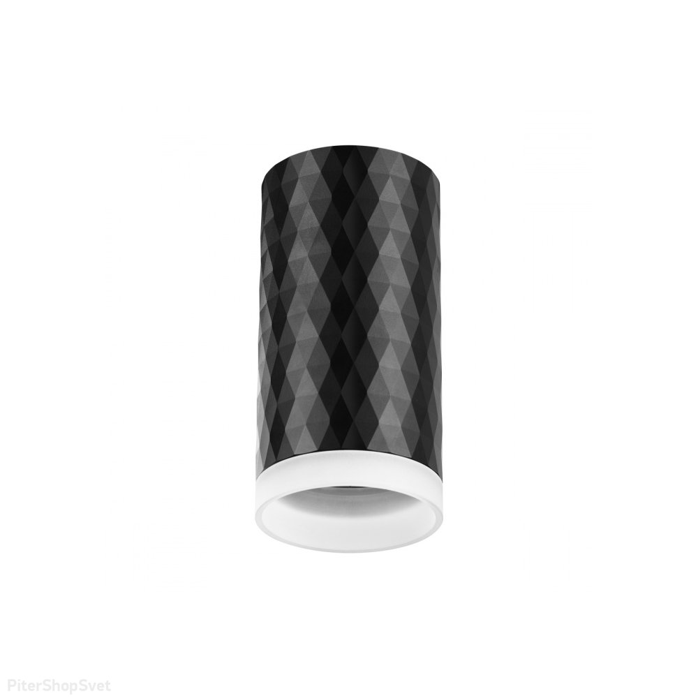Чёрный накладной потолочный светильник цилиндр «BRILL» 370845
