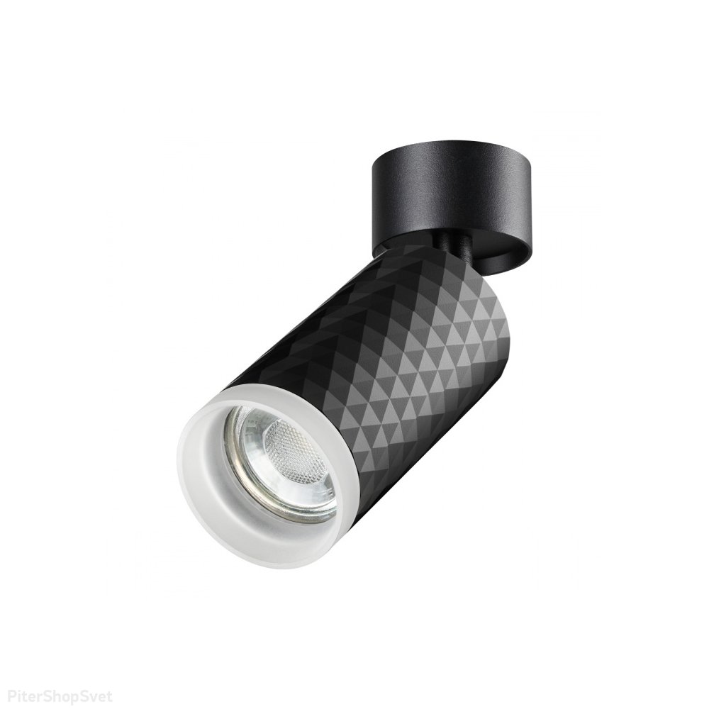 Чёрный накладной поворотный светильник цилиндр «BRILL» 370847