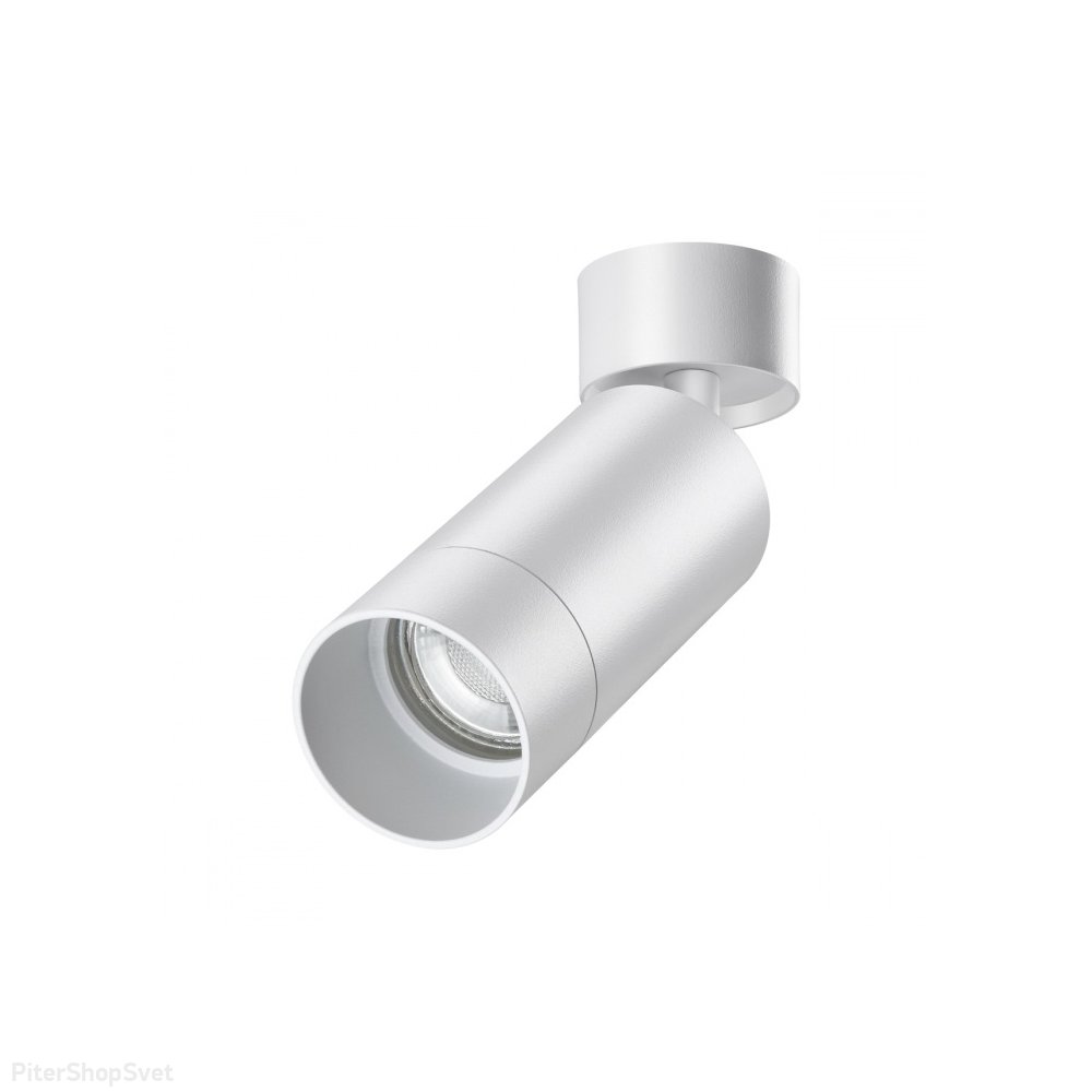 Белый накладной поворотный светильник цилиндр «SLIM» 370868