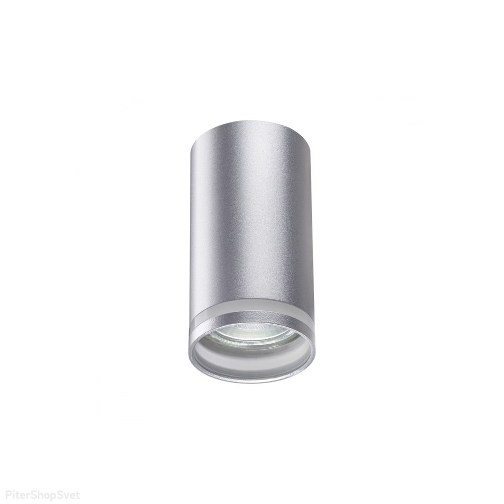 Серебристый накладной потолочный светильник цилиндр «ULAR» 370891