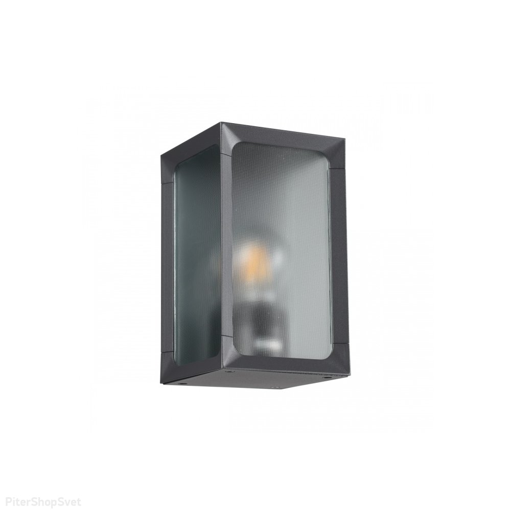 Тёмно-серый уличный настенный прямоугольный светильник «ARBOR» 370947