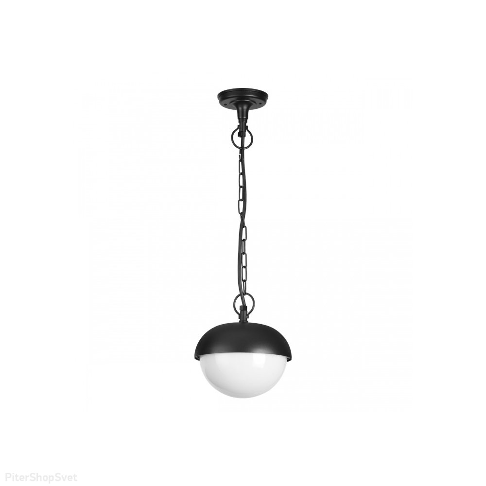 Чёрный уличный подвесной светильник «ACORN» 370956