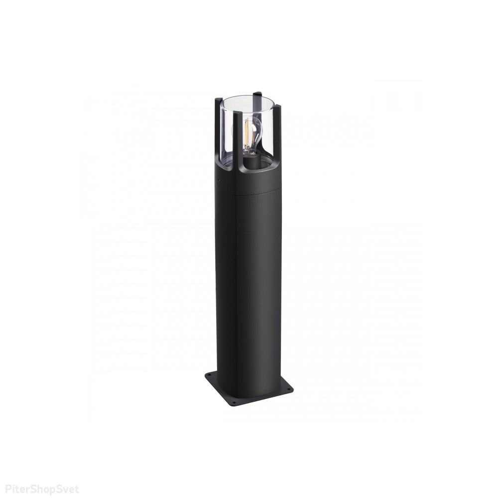 80см чёрный уличный прямоугольный светильник столб «VISION» 370959