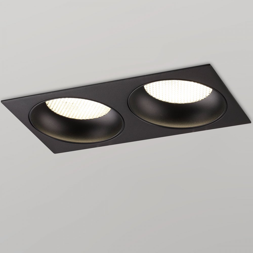 Двойной прямоугольный встраиваемый светильник «GEMINI» 371008