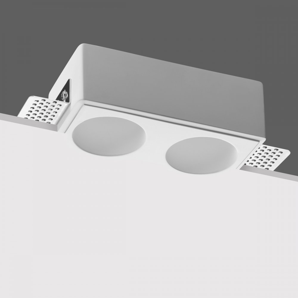 Двойной гипсовый встраиваемый светильник под шпаклёвку «CAIL» 371012