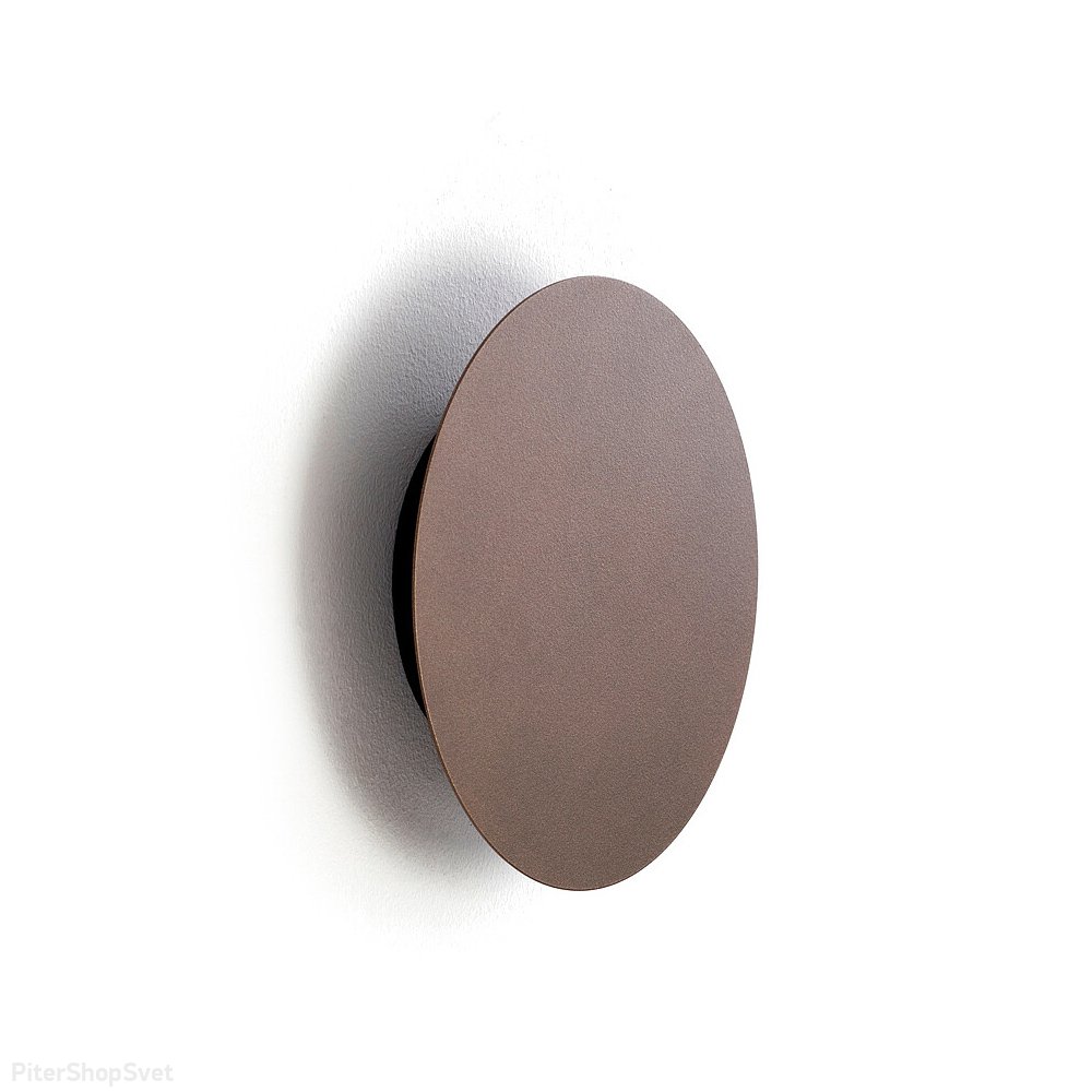 15см шоколадный плоский круглый настенный светильник подсветка «Ring Led S» 10315