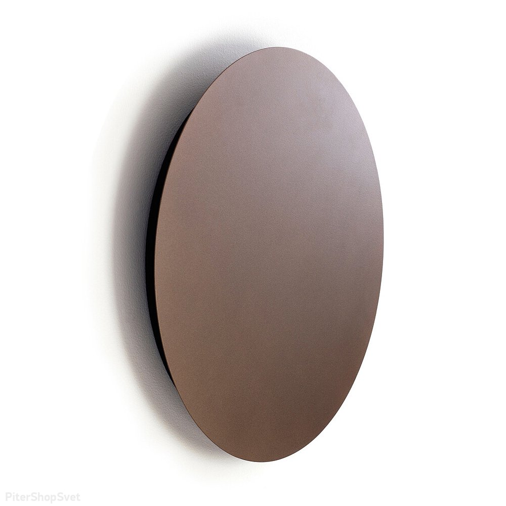 35см шоколадный плоский круглый настенный светильник подсветка «Ring Led L» 10353