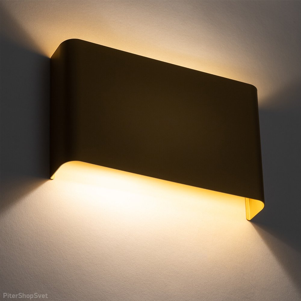 Золотой плоский настенный светильник подсветка «Haga» 10456