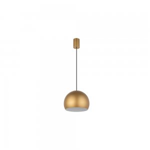Золотой купольный подвесной светильник из металла «Candy»