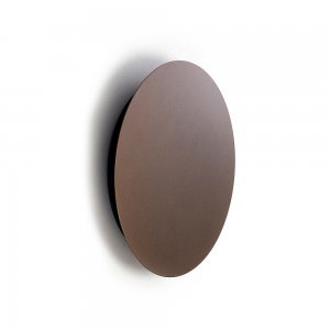 25см шоколадный плоский круглый настенный светильник подсветка «Ring Led M»
