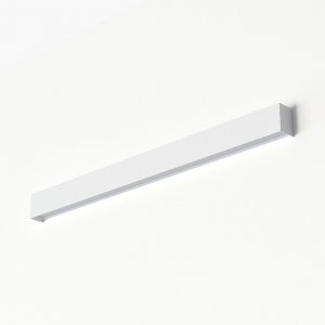 Белая плоская настенная подсветка «Straight Wall LED M»
