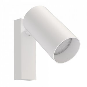 Белый поворотный настенный светильник с выключателем «Mono»