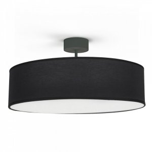 Чёрный круглый потолочный светильник Ø50см «Violet»