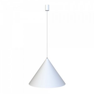 Белый подвесной светильник конус «Zenith»
