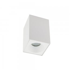 Белый прямоугольный накладной потолочный светильник «Bravo»