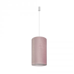 Розовый подвесной светильник цилиндр «Barrel L»