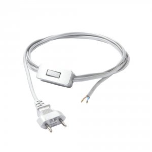 Сетевой шнур 1,5м «CAMELEON CABLE WITH SWITCH WH»