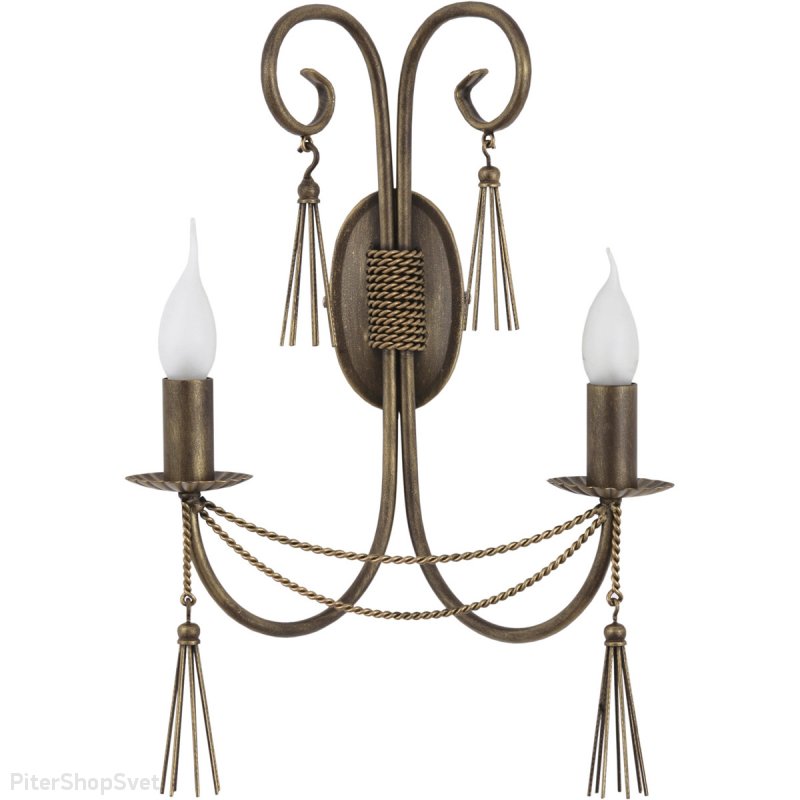 Бра две свечи «TWIST» 2763