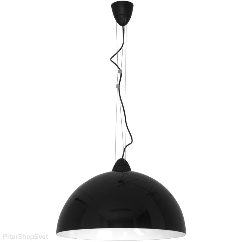 Купольный чёрный подвесной светильник «HEMISPHERE» 4843