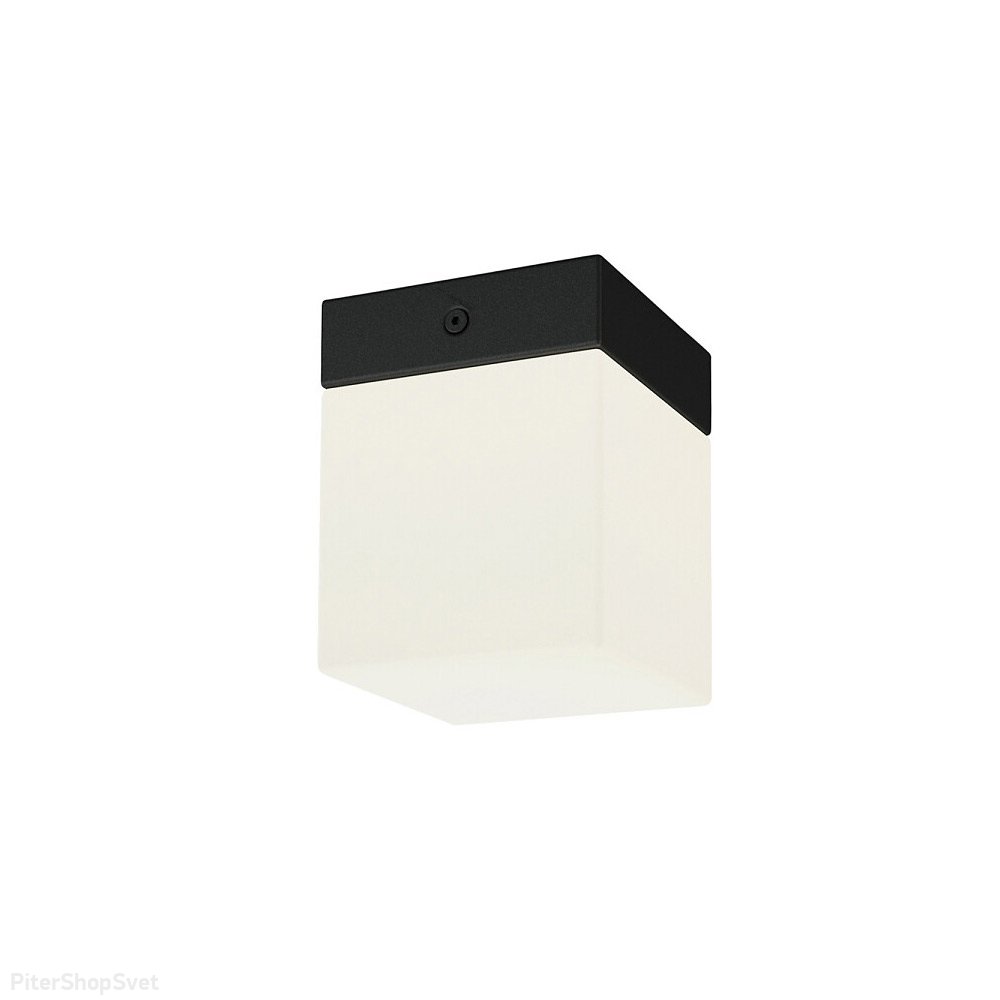 Чёрный прямоугольный накладной светильник «Sis» 8054