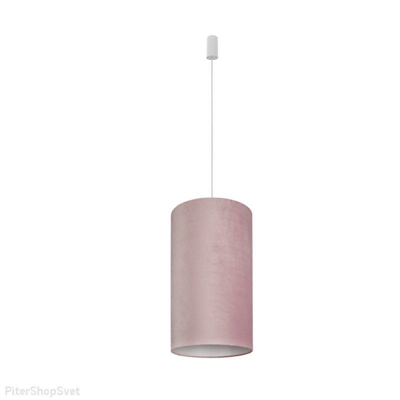 Розовый подвесной светильник цилиндр «Barrel L» 8444