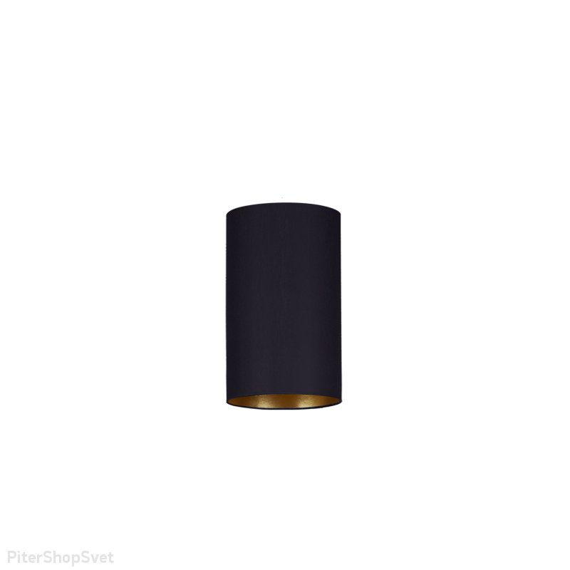 Чёрный текстильный абажур «CAMELEON BARREL THIN S BL/G» 8524