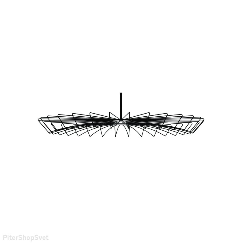 Чёрный абажур решётка «CAMELEON UMBRELLA BL» 8574