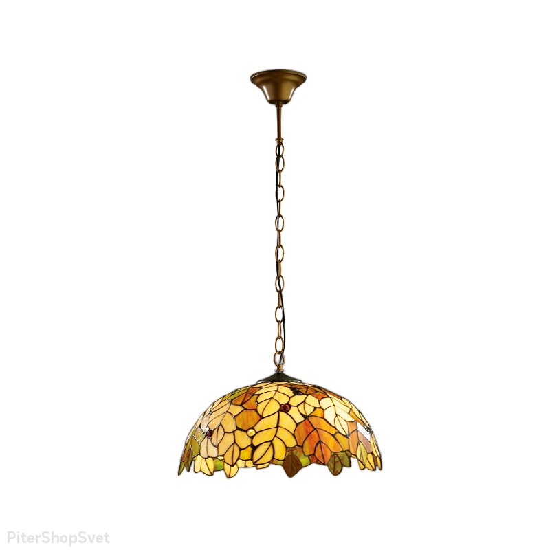 Подвесная люстра мозаика осенние листья 2269/2 Riza Odeon Light