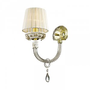 Бра с керамическими цветами 2935/1W «BELLA»