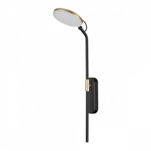 Чёрно-золотой настенный поворотный светильник 7Вт 3000К «Redmond»