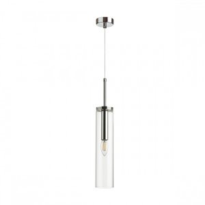 Подвесной светильник цилиндр прозрачный «Klum»