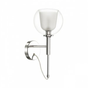 Хромированное бра с двойным плафоном «Leva»