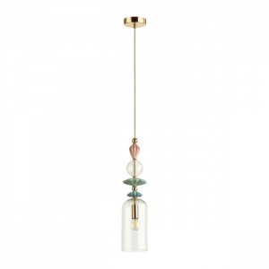 Подвесной светильник с декором из керамики «Bizet»