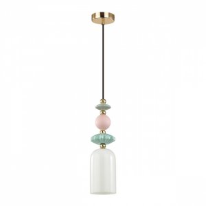 Подвесной светильник с декором из цветной керамики «Classic Candy»