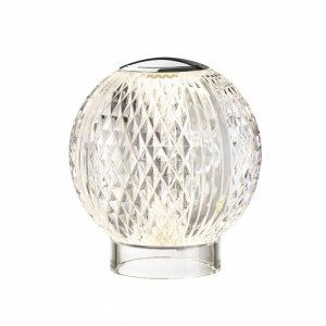 Декоративный настольный аккумуляторный светильник шар «Crystal»
