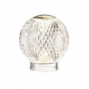 Декоративный настольный аккумуляторный светильник шар «Crystal»