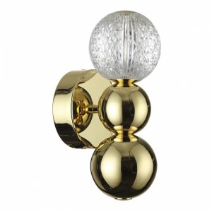 Настенный светильник золотого цвета 3 шара 4Вт 4000К «Crystal»