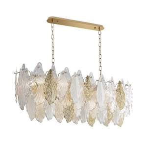 Люстра с подвесками в форме листочков «Lace»