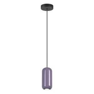 Сиреневый подвесной светильник цилиндр «Ovali»