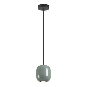 Зелёный металлический подвесной светильник «Ovali»