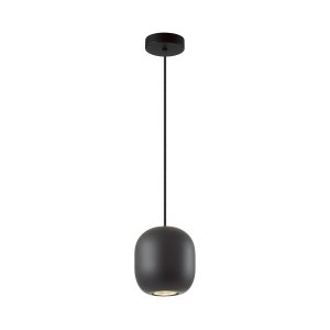 Чёрный металлический подвесной светильник «Cocoon»